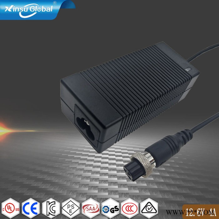 Xinsu GlobalXSG1264000 12.6V4A桌面式鋰電池充電器 三串11.1V鋰電池充電器