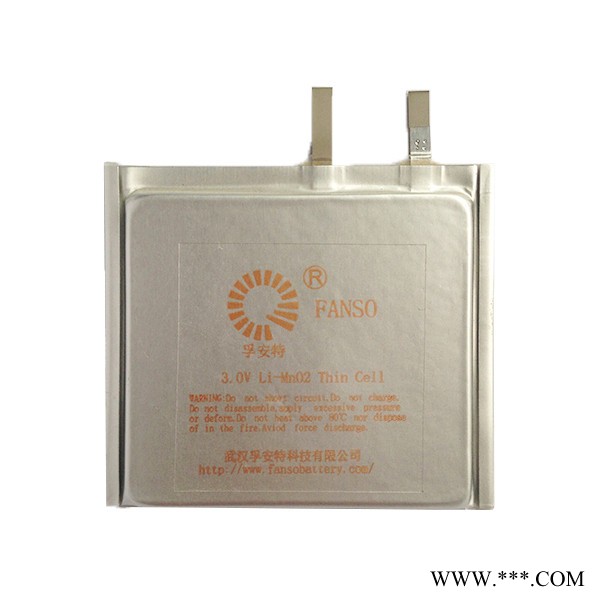 孚安特FANSO    CP305050  方形軟包  一次性鋰電池 3.0V