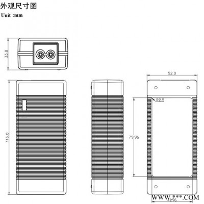 鑫粟  電池充電器  16.8V4A鋰電池充電器