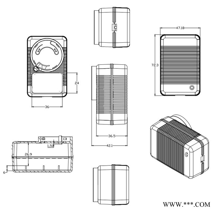 鑫粟  24W可換頭  電池充電器 12.6V2A鋰電池充電器