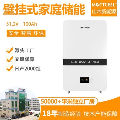 壁掛式儲能24V/48V/51.2太陽能家庭儲能 磷酸鐵鋰電池