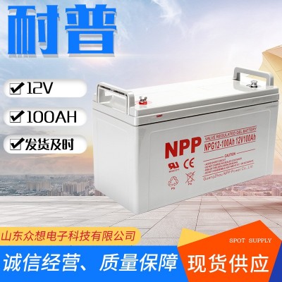 NPP耐普蓄電池12v100ah機(jī)房UPSEPS直流屏NPG12-100太陽能 膠體電池